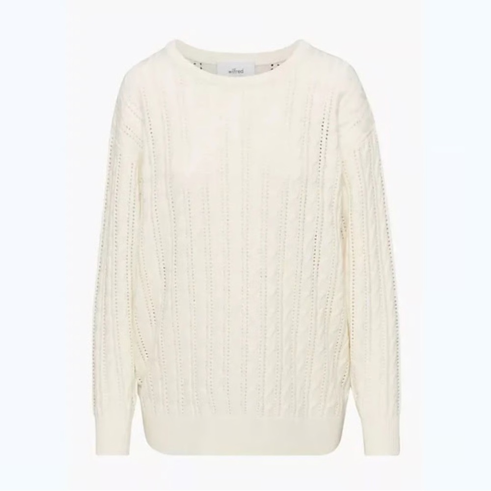 Aritzia Library Sweater in Light Birch